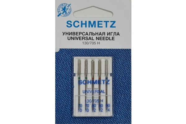 Иглы Schmetz универсальные (70x2, 80x2, 90x1), 5 шт в Амурске